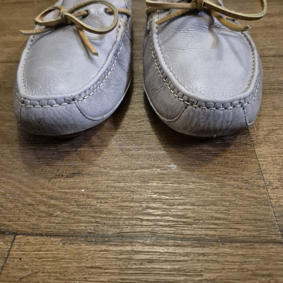 Cole Haan Gray Boat Shoes with Lace Detailing - Picture 5 of 6